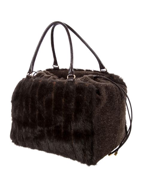 kate spade faux fur bag